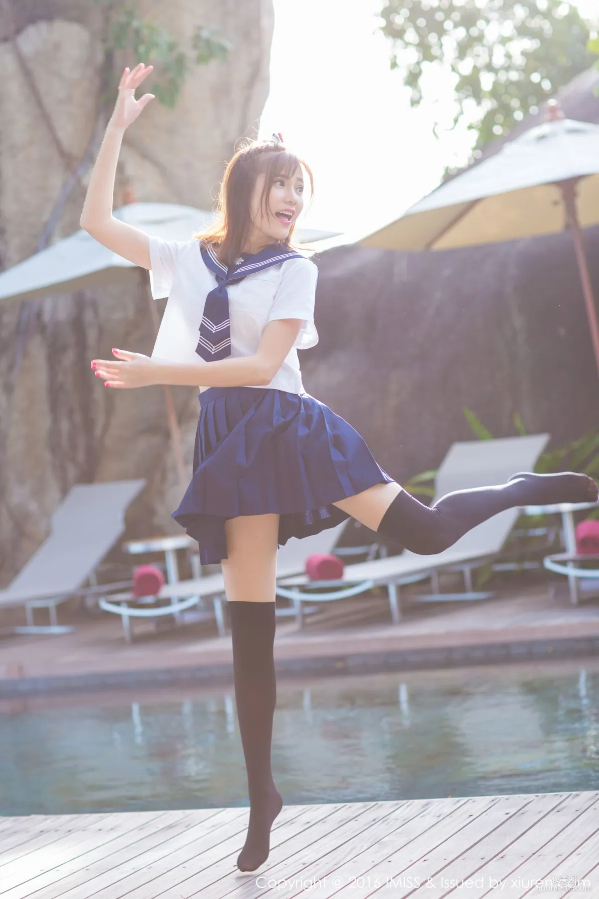 Sandy陈天扬《清纯校服系列+性感比基尼》 [爱蜜社IMiss] Vol.134 写真集