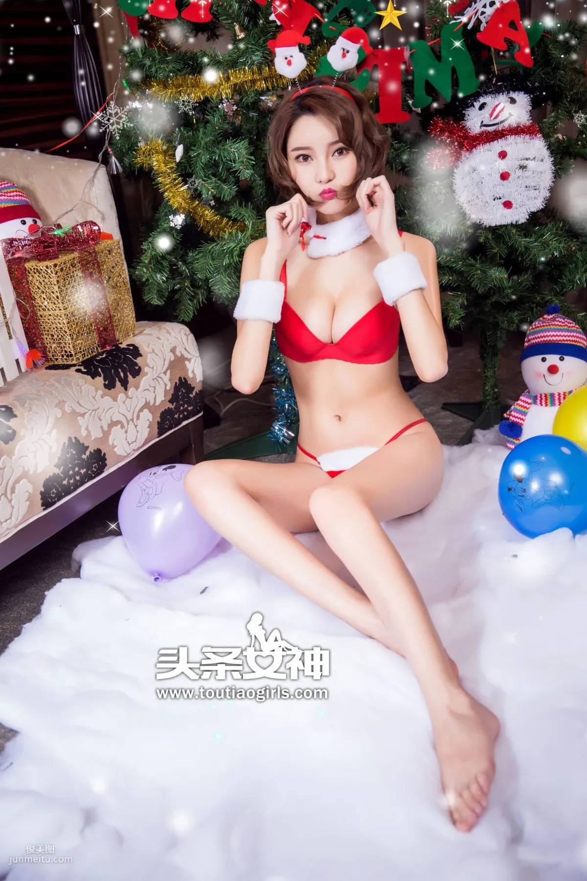 文雪《圣诞祝福 性感大片》 [头条女神] VIP专享 写真集