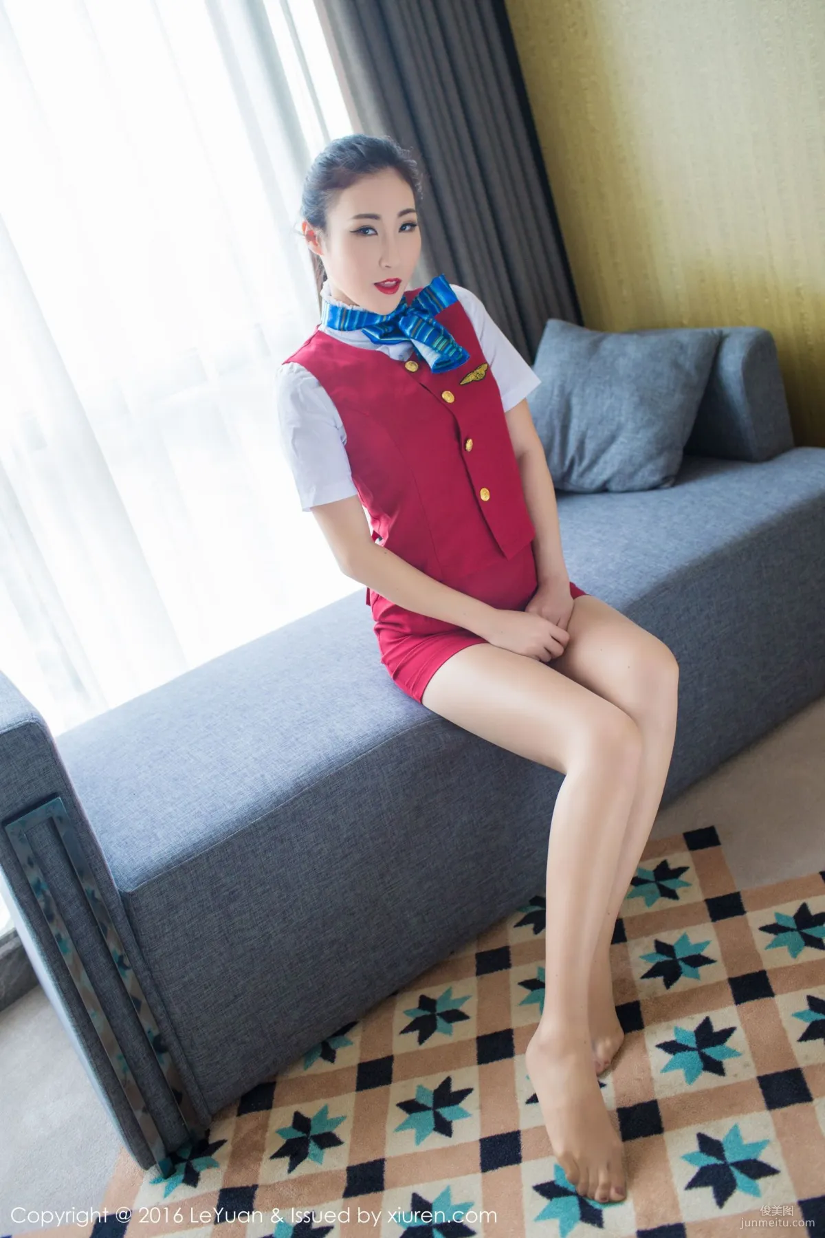 Wendy智秀《空姐制服+诱惑丝袜》 [星乐园LeYuan] Vol.021 写真集
