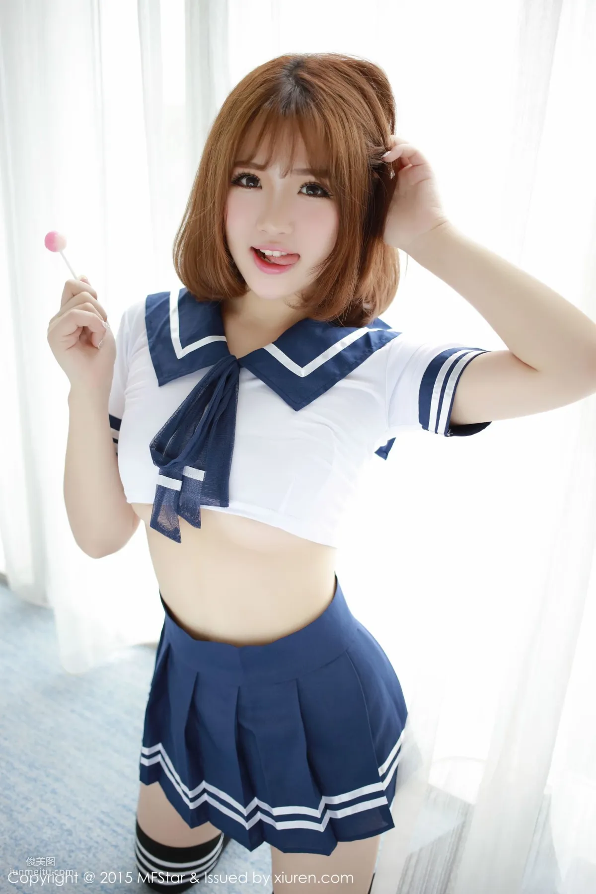 徐cake 《性感水手服+粉色抹胸连体服》 [模范学院MFStar] Vol.020 写真集