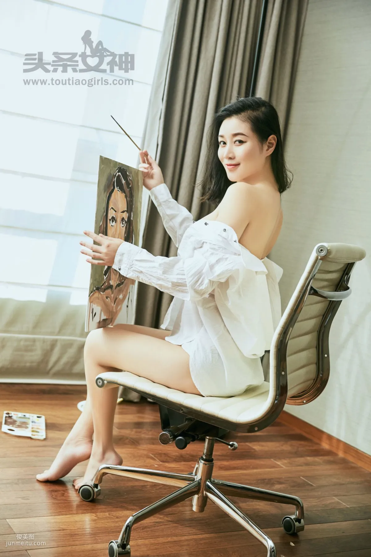 张梓然《画中维纳斯》 [头条女神] VIP专享 写真集
