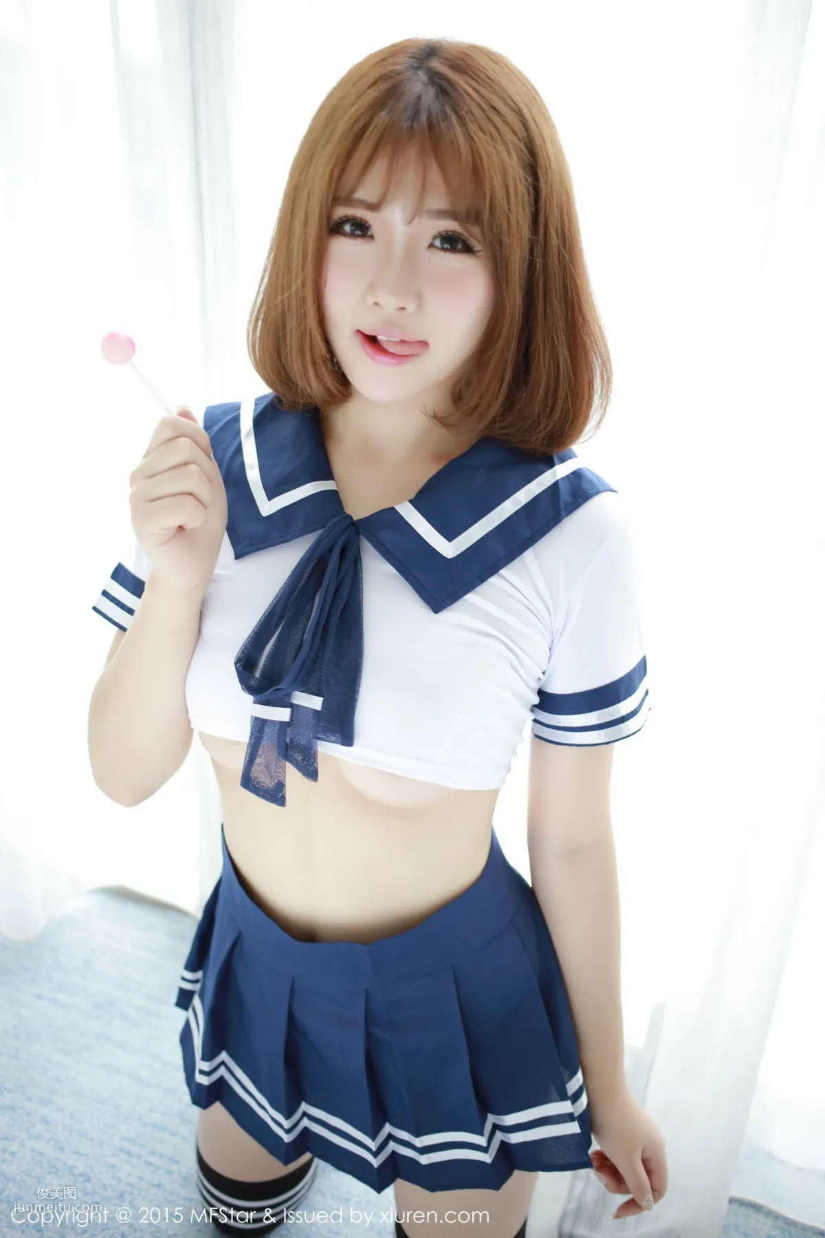 徐cake 《性感水手服+粉色抹胸连体服》 [模范学院MFStar] Vol.020 写真集