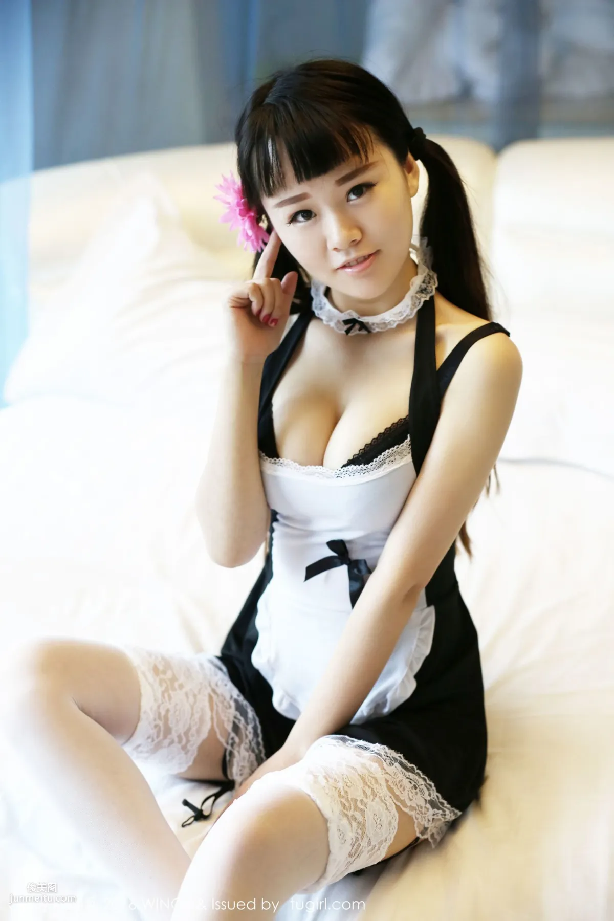 喵喵cyann《蕾丝女仆+浴缸诱惑》 [WingS影私荟] Vol.005 写真集