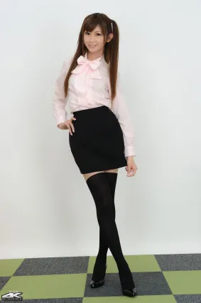 [4K-STAR] NO.00014 佐崎愛里 Office Lady 黑丝长筒袜 写真集