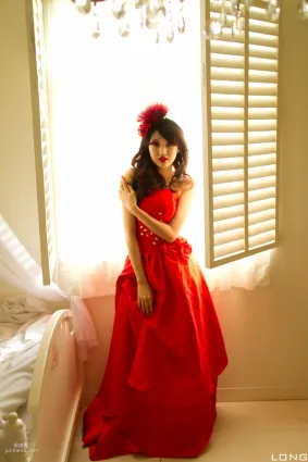 陈玮廷/腿模Jill《婚紗之紅》写真集