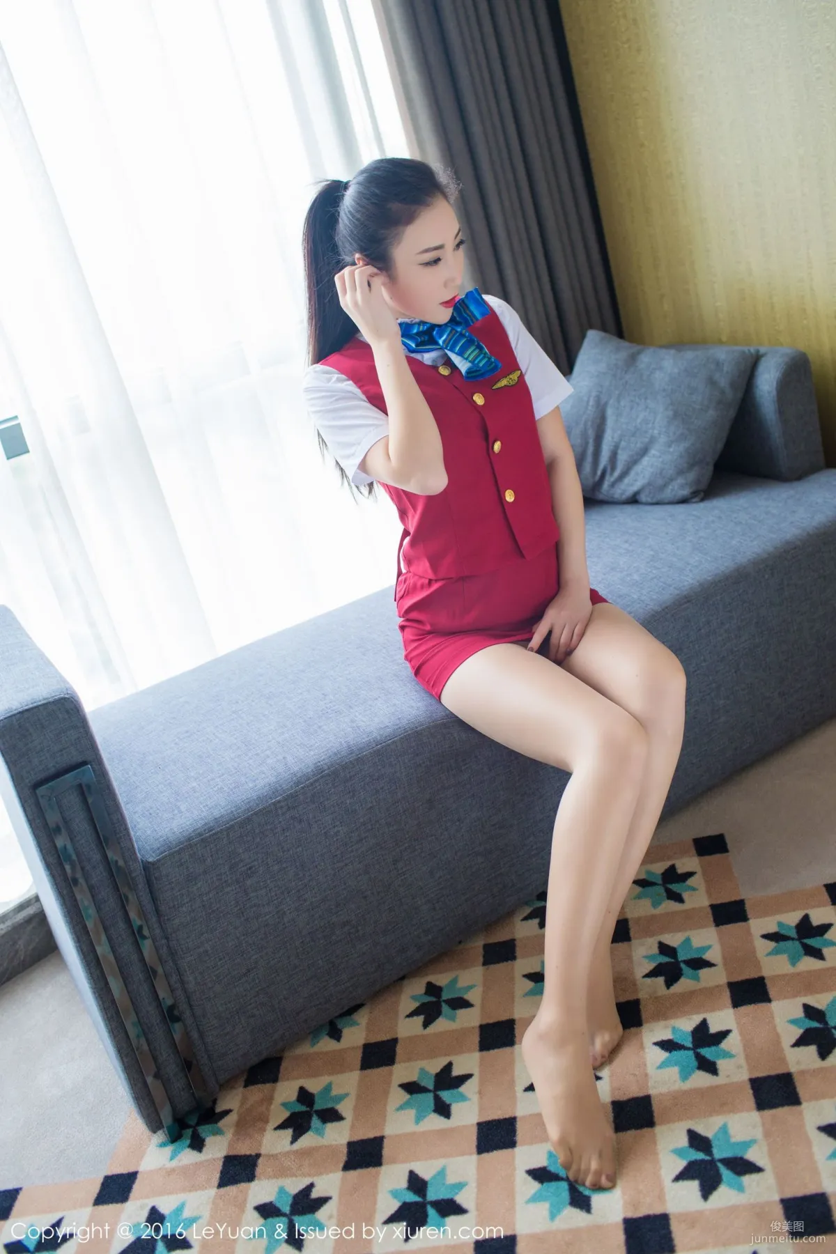 Wendy智秀《空姐制服+诱惑丝袜》 [星乐园LeYuan] Vol.021 写真集