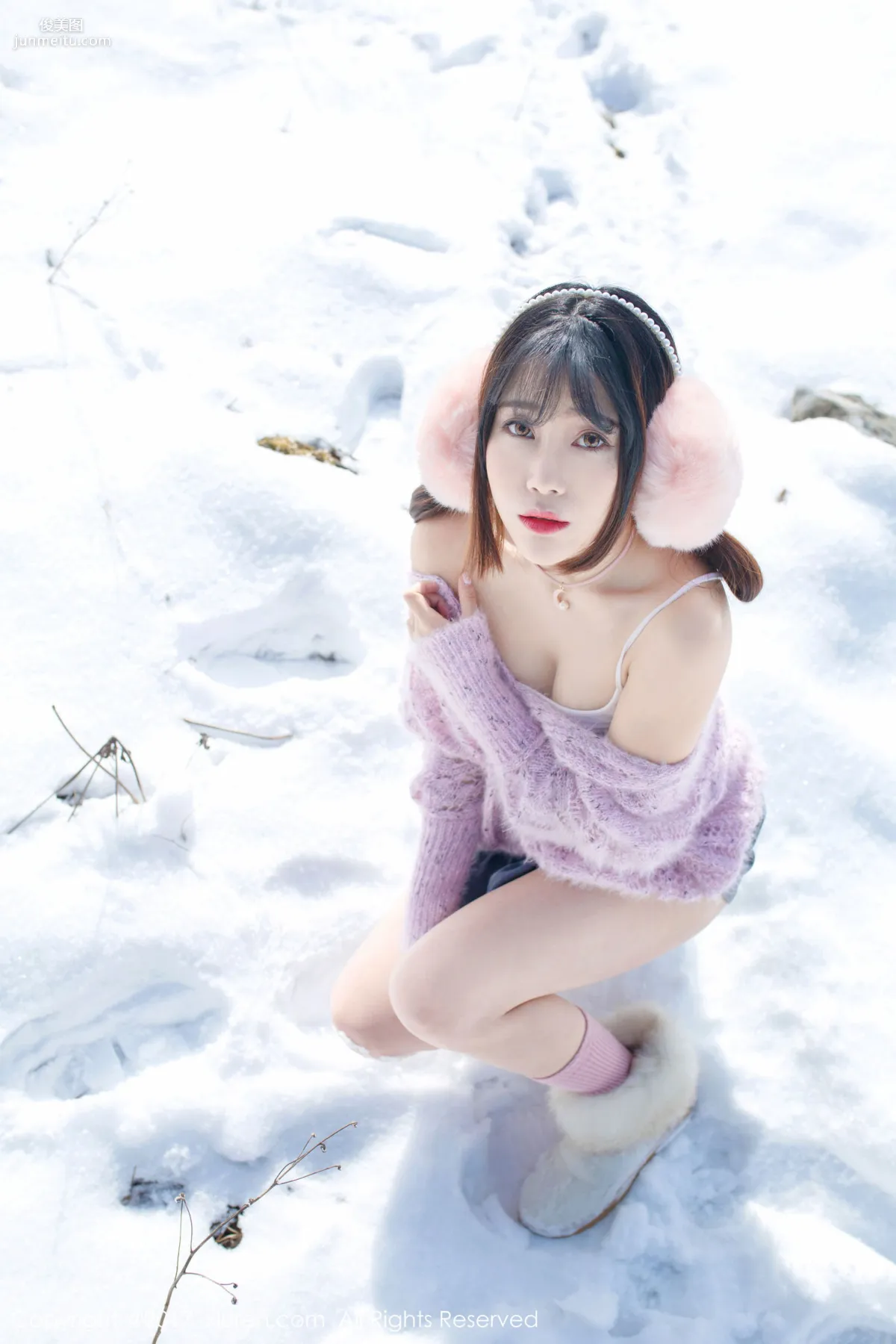 兜豆靓Youlina《冬天雪地人体摄影》 [秀人网XIUREN] No.720 写真集