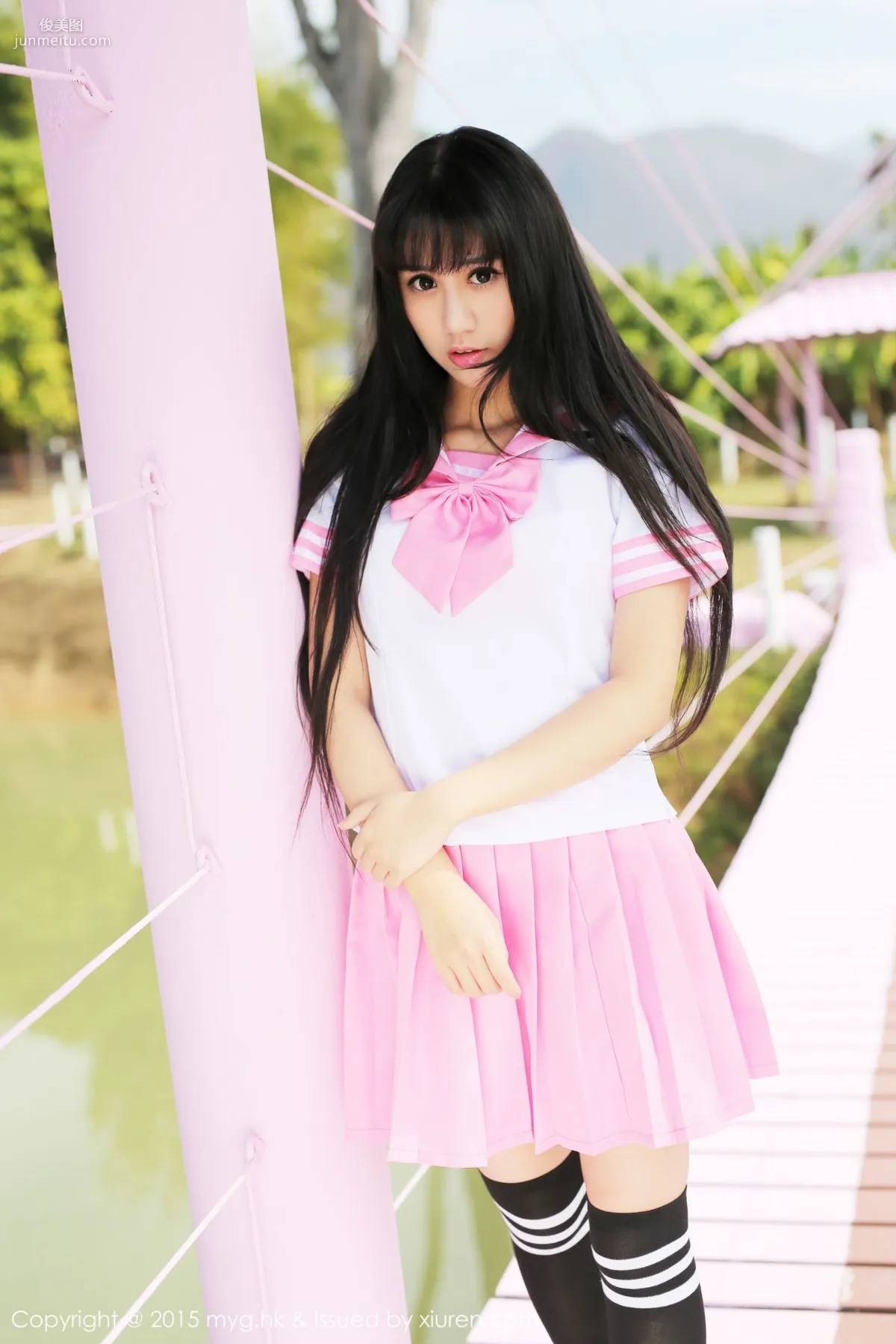 杨晓青儿《泰国Pai县》校服+热裤+内衣 [美媛馆MyGirl] Vol.099 写真集