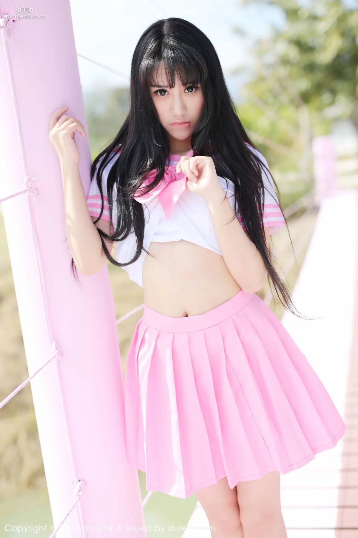 杨晓青儿《泰国Pai县》校服+热裤+内衣 [美媛馆MyGirl] Vol.099 写真集