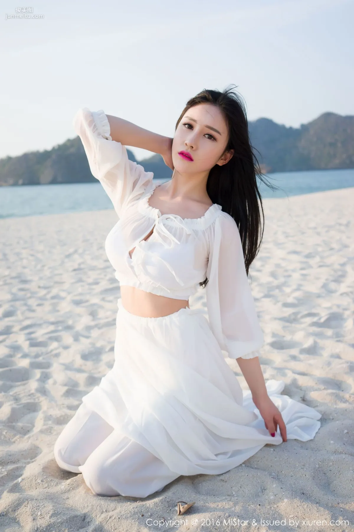 于姬Una《兰卡威旅拍》海滩长裙+泳装 [魅妍社MiStar] Vol.106 写真集