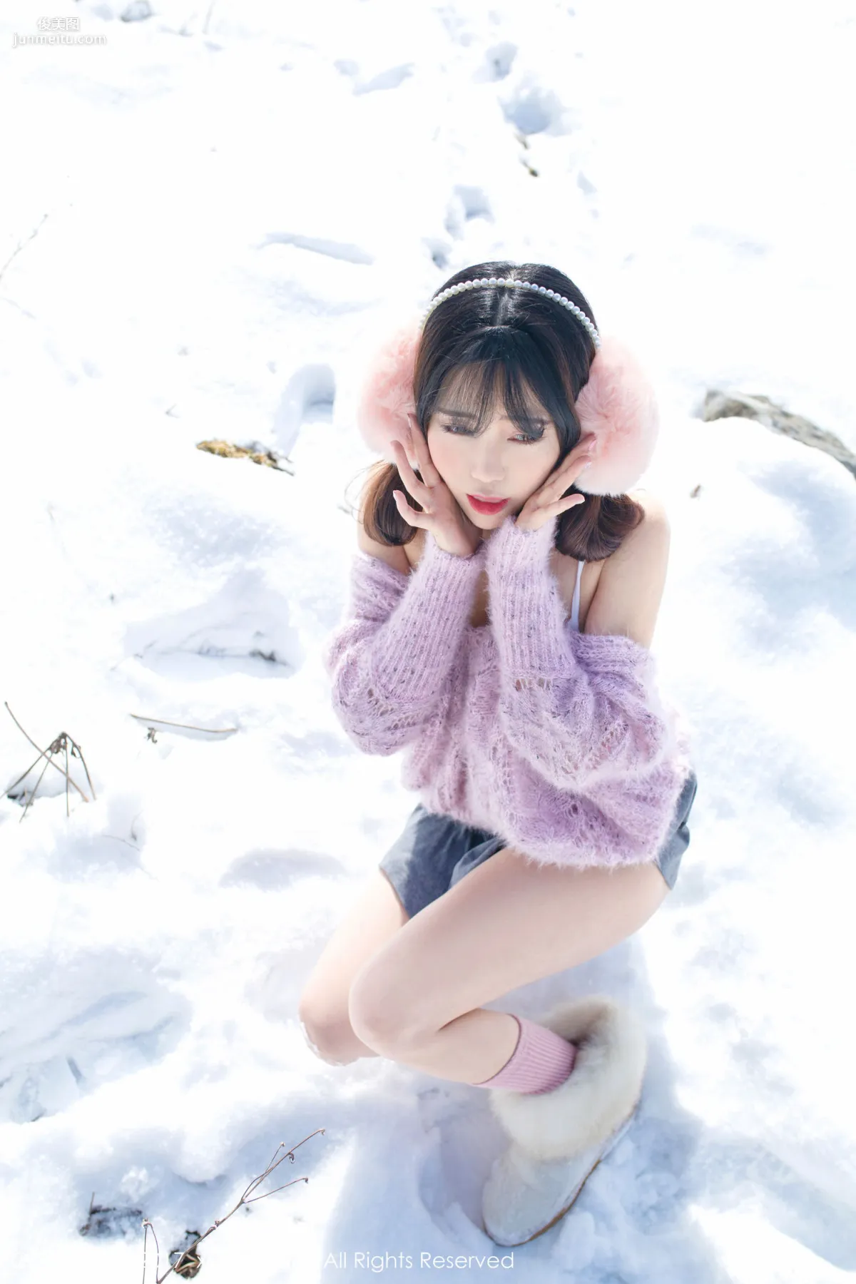 兜豆靓Youlina《冬天雪地人体摄影》 [秀人网XIUREN] No.720 写真集