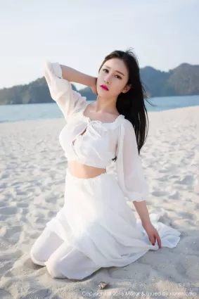于姬Una《兰卡威旅拍》海滩长裙+泳装 [魅妍社MiStar] Vol.106 写真集
