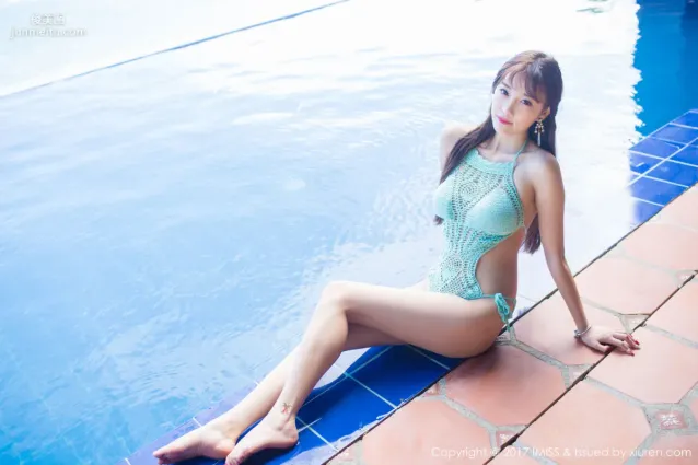 sugar小甜心CC《针织比基尼+黑丝美腿》 [爱蜜社IMISS] Vol.147 写真集