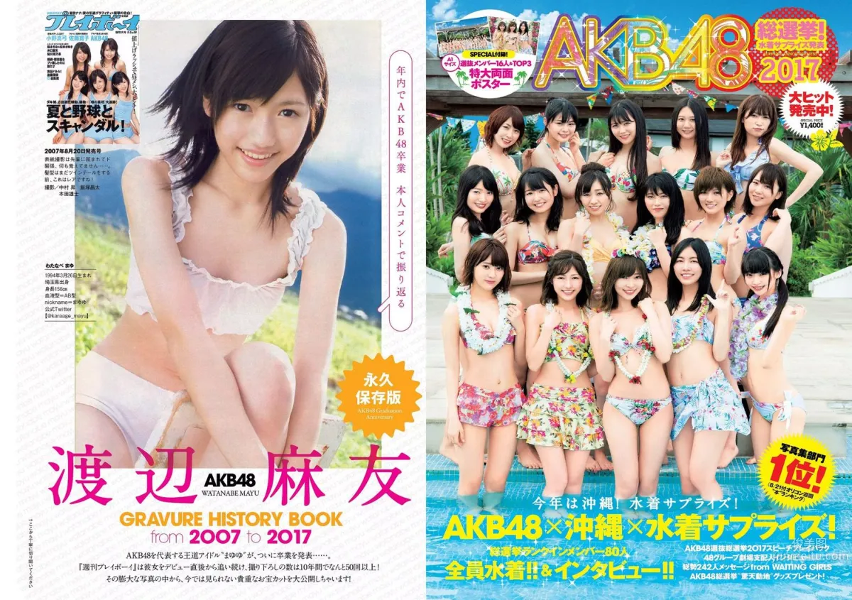 石原さとみ 松永有紗 福原遥 澤北るな [Weekly Playboy] 2017年No.37 写真杂志