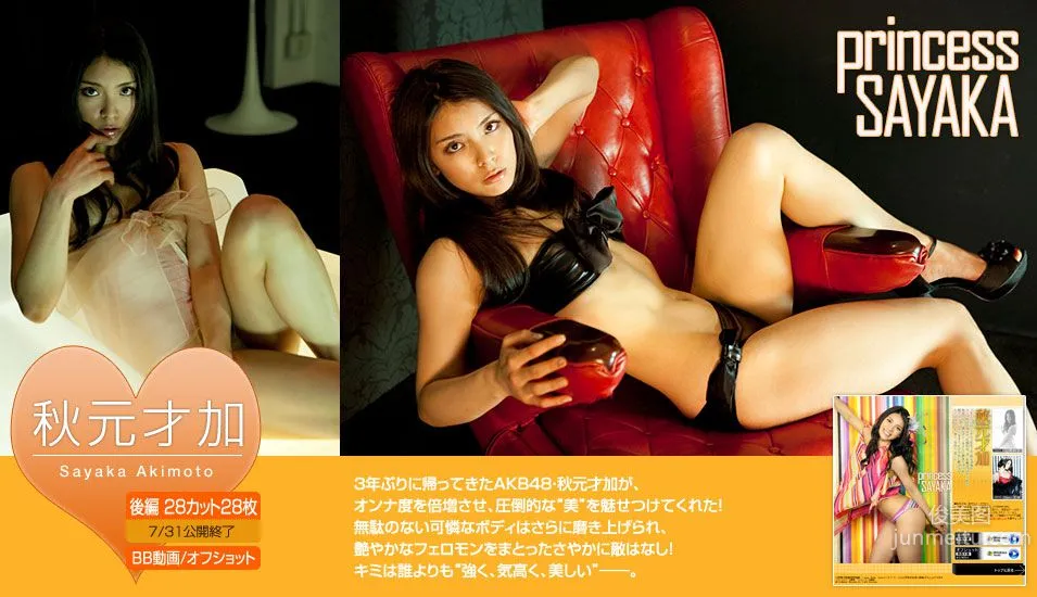 秋元才加 Sayaka Akimoto 《princess SAYAKA》 後編 [Image.tv] 写真集