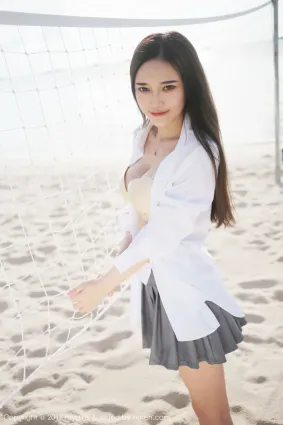 唐琪儿il《海边白衬衫+短裙系列》 [美媛馆MyGirl] VOL.259 写真集
