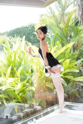 三田羽衣《白丝女仆诱惑》 [Minisuka.tv] 写真集