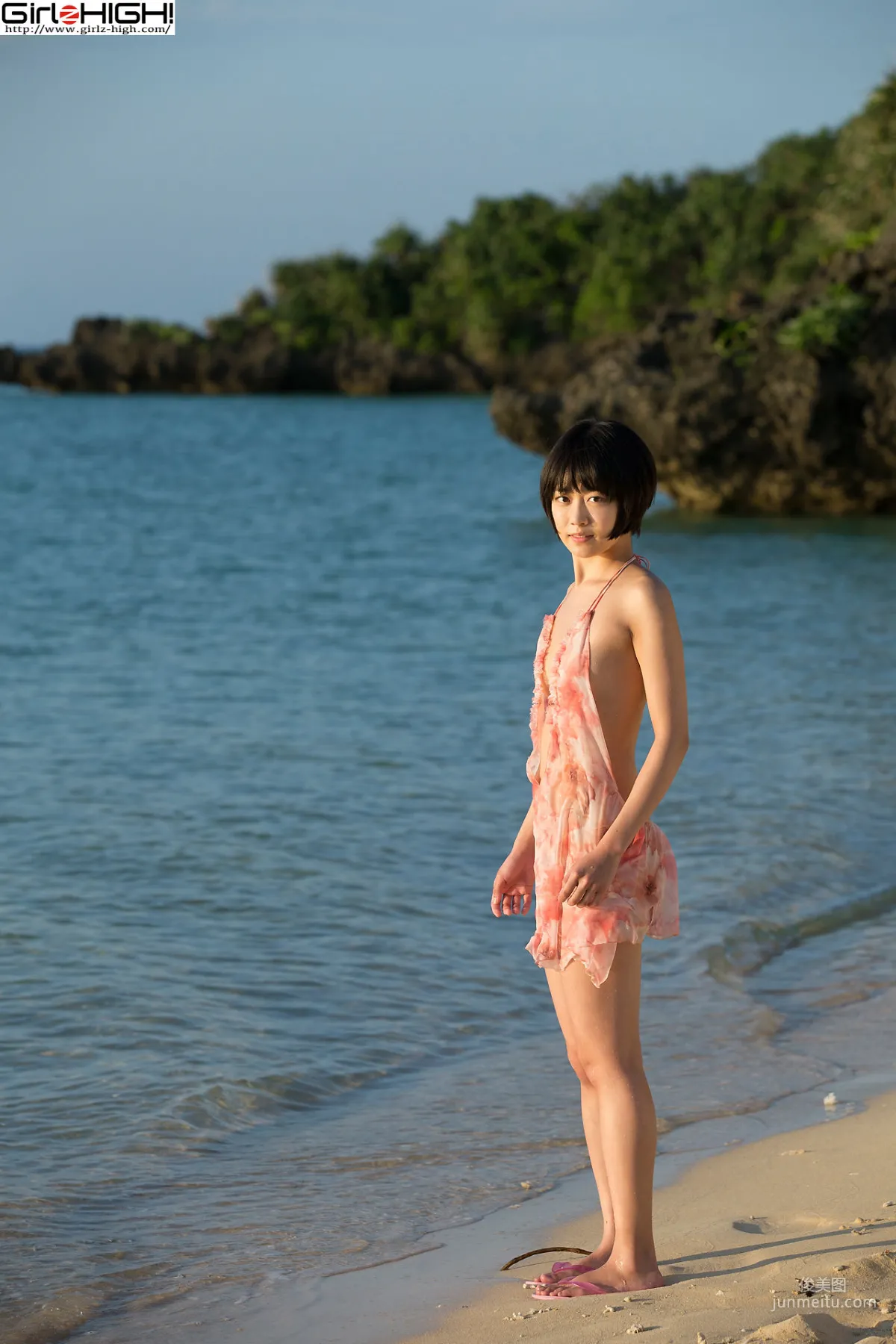 [Girlz-High] Koharu Nishino 西野小春 - 海边镂空少女 - bkoh_004_003 写真集