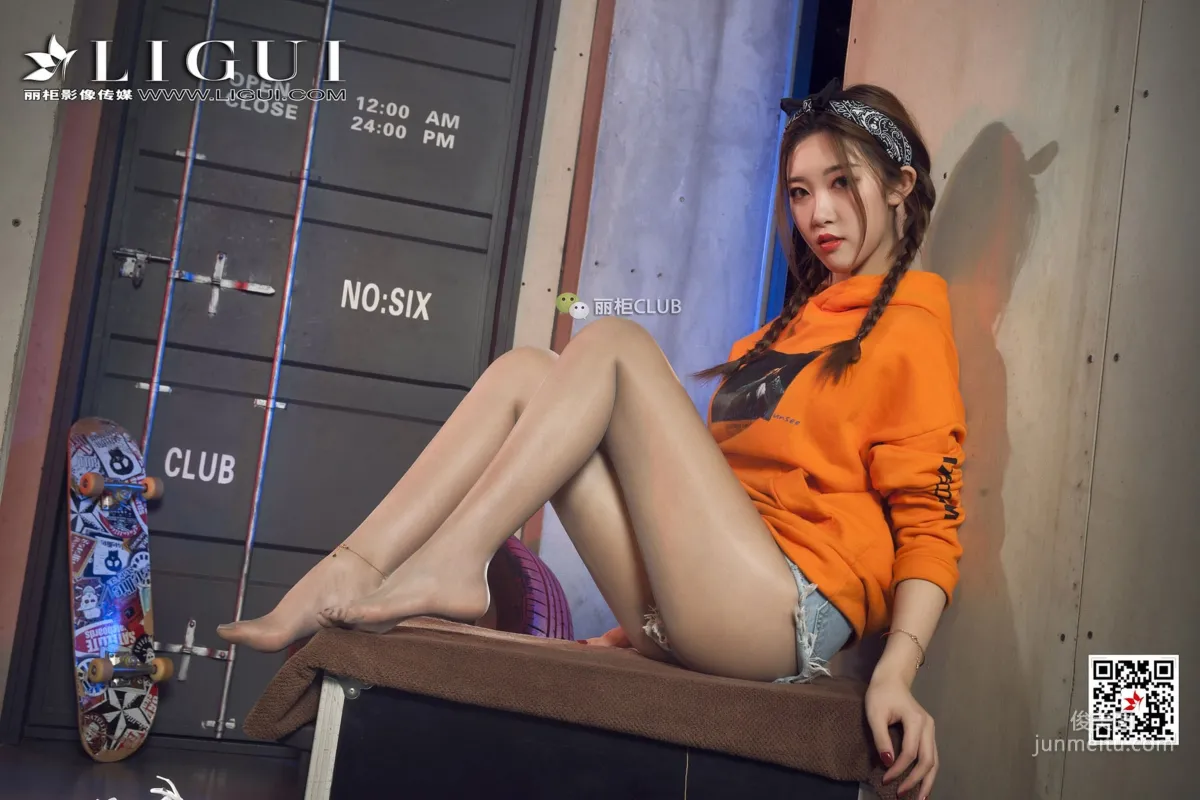 腿模筱筱《运动风丝袜妹子》 [丽柜Ligui] 写真集