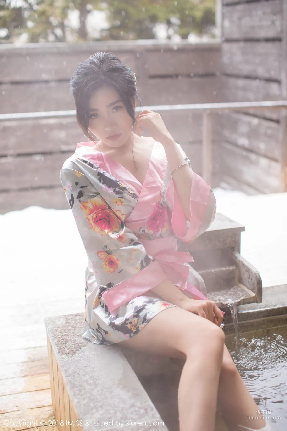 许诺Sabrina《浴池和服+蕾丝美腿》 [爱蜜社IMiss] Vol.221 写真集