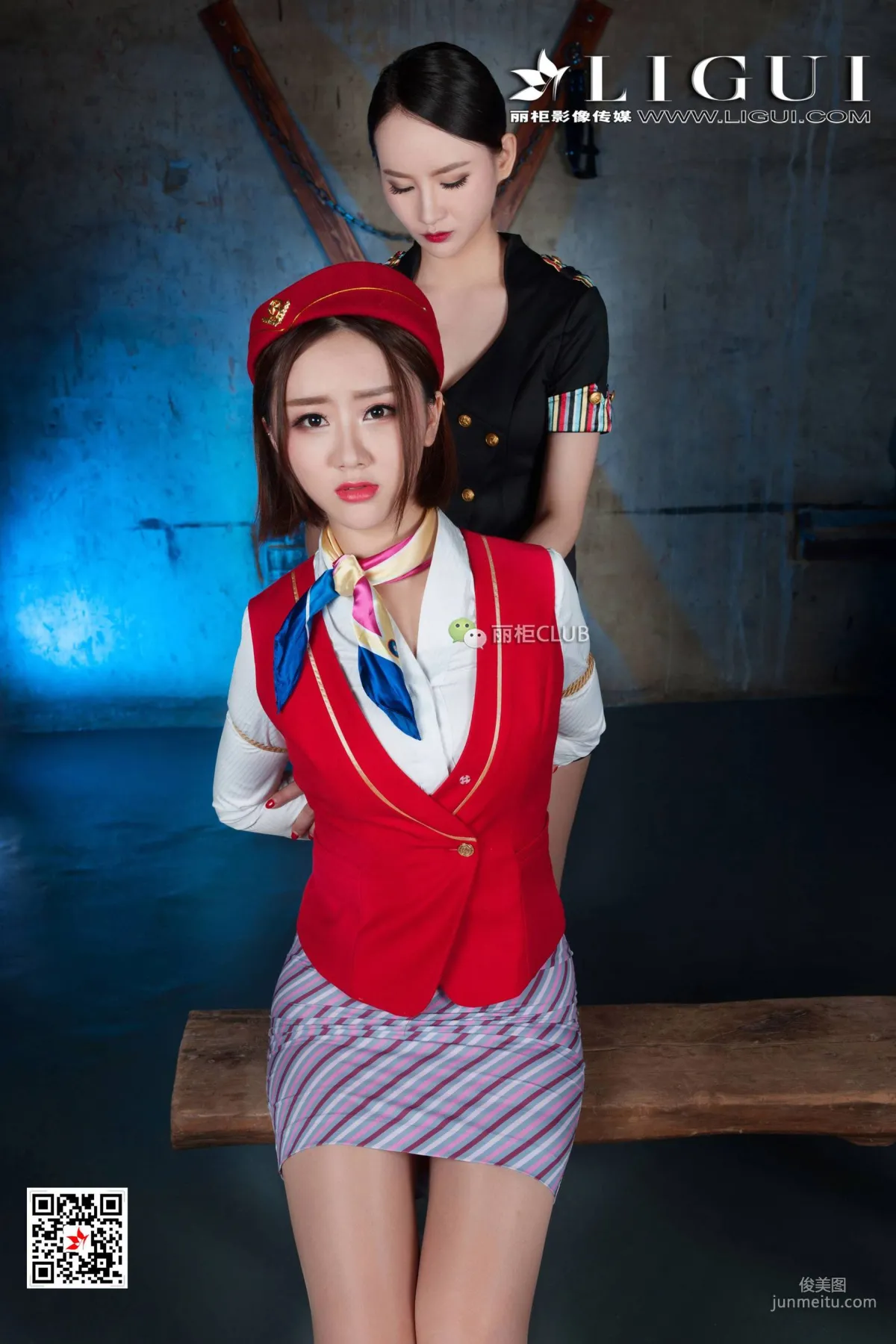 腿模Amy&腿模然然《空姐丝袜美束》 [丽柜LIGUI] 网络丽人 写真集