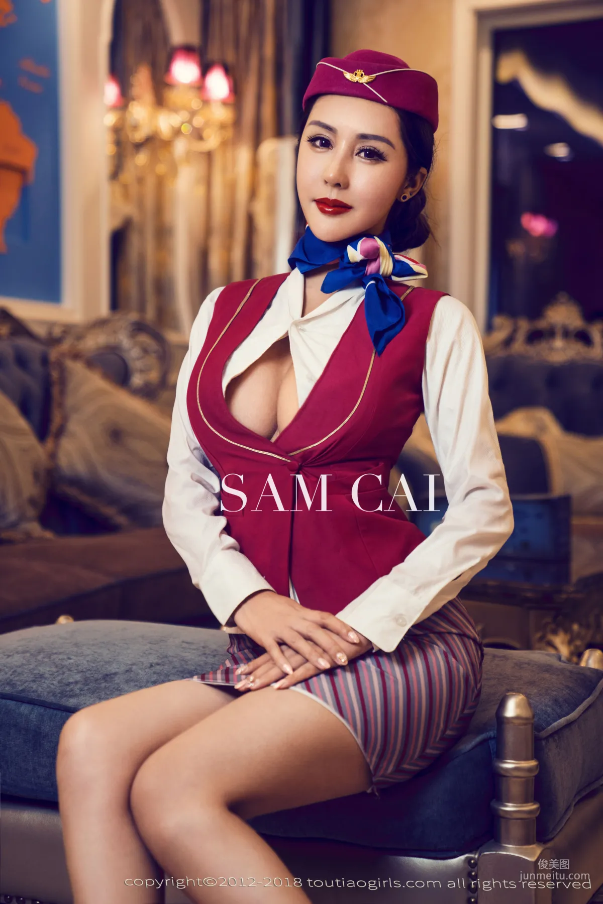 蔡老师《私人空乘》 [头条女神Toutiaogirls] 写真集