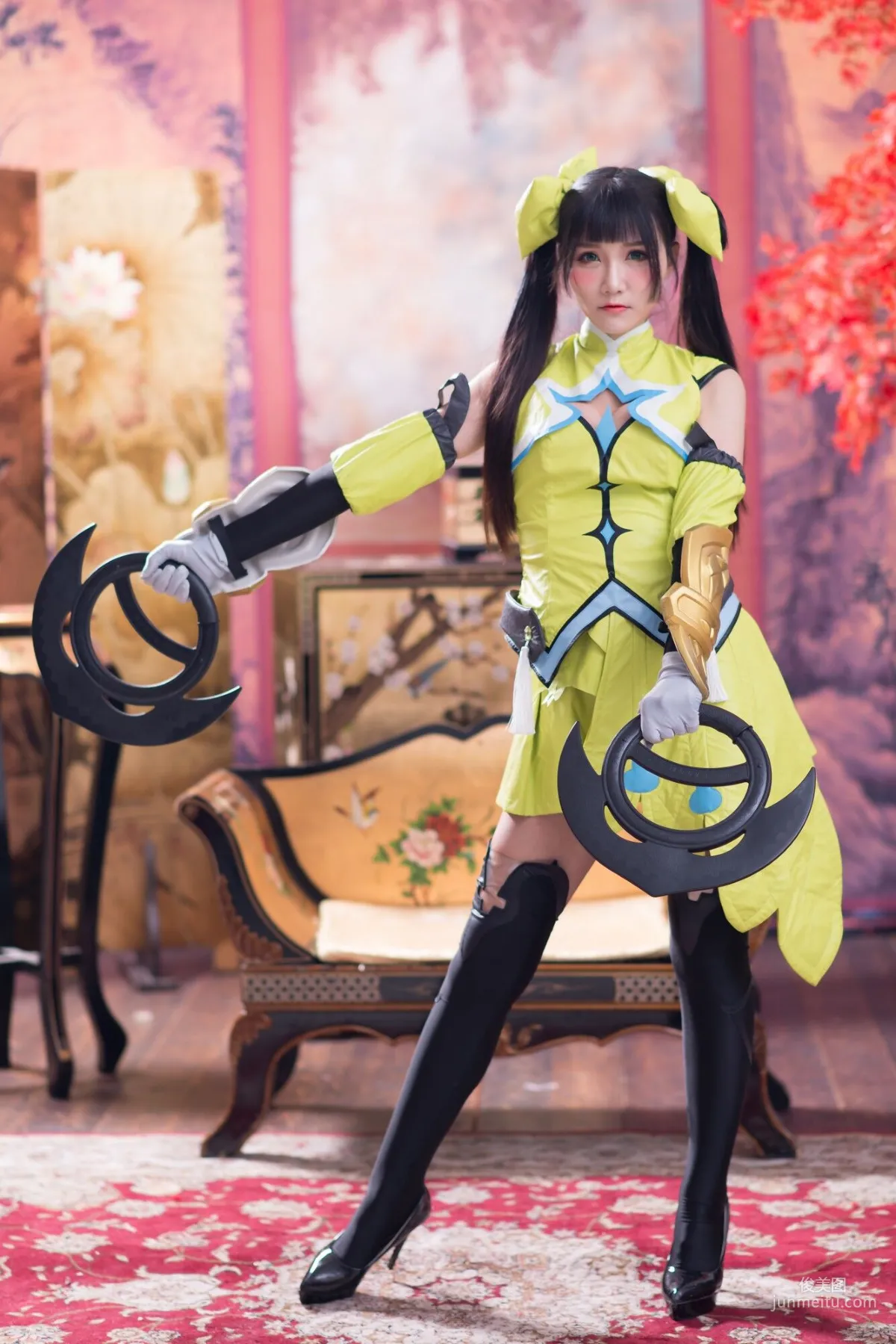 [台湾正妹] 乔乔儿《琴棚孙尚香 白丝》写真集