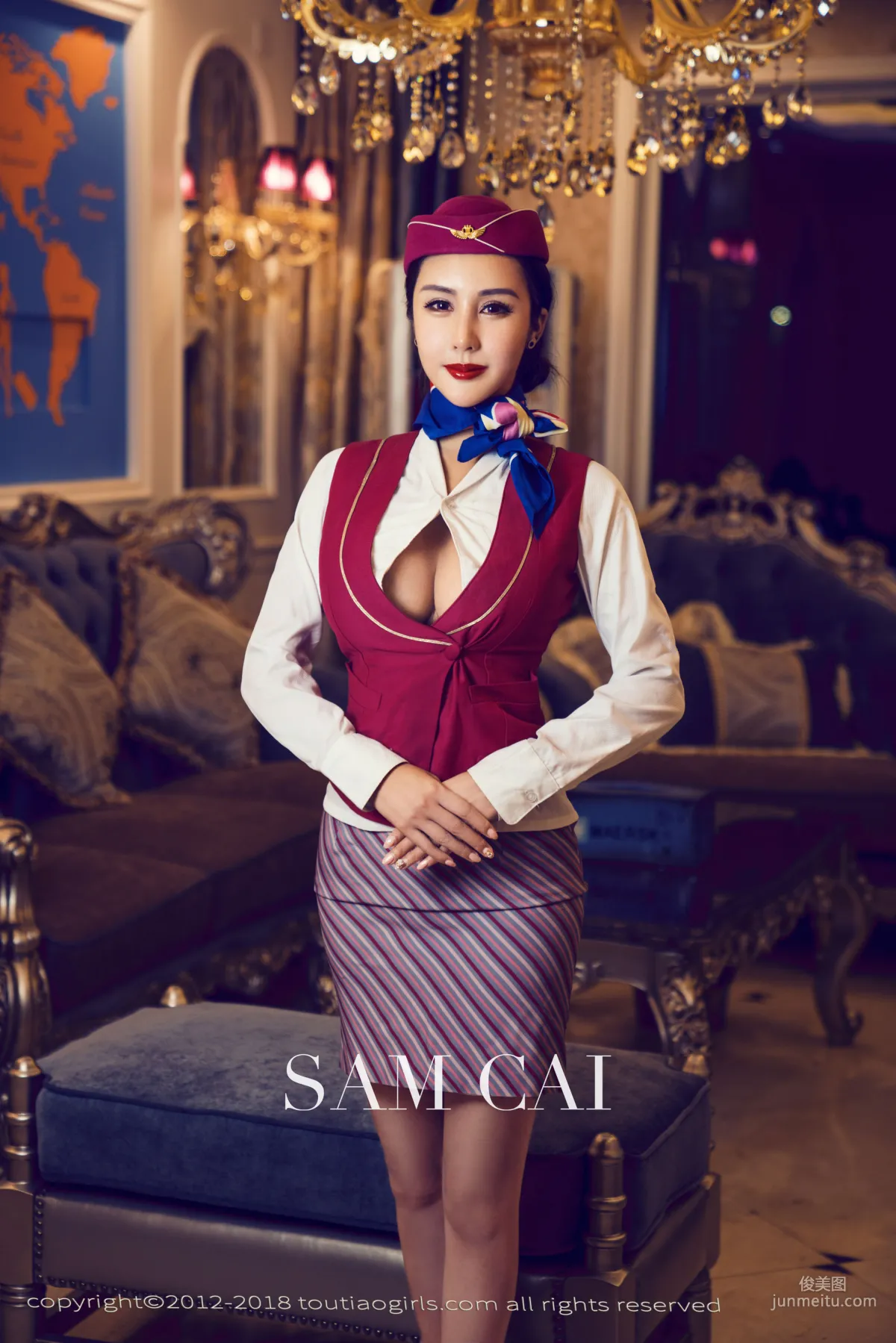 蔡老师《私人空乘》 [头条女神Toutiaogirls] 写真集