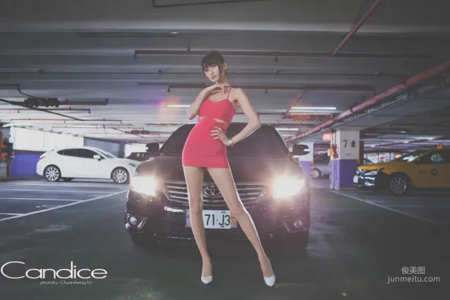 [台湾嫩模] 蔡译心Candice《车外拍》 写真集