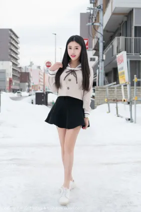 陈嘉嘉Tiffany《雪中有佳人+性感肚兜》 [魅妍社MiStar] VOL.216 写真集
