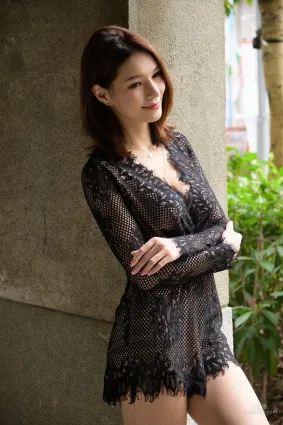 [台湾嫩模] Kate - 外拍黑色蕾丝系列 写真集