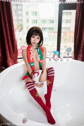 萌宝儿BoA《世界杯足球宝贝+浴室奶油涂抹》 [秀人XIUREN] No.1083 写真集