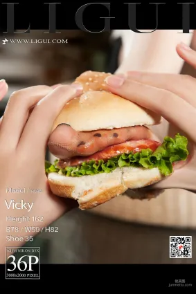 Model 腿模Vicky《汉堡美脚丝足》 [丽柜Ligui] 写真集