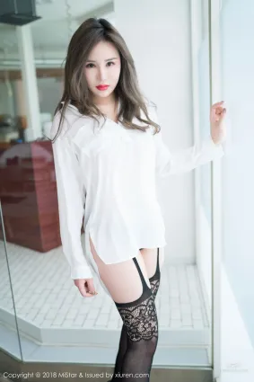 小奶昔Kyra《白衬衫黑丝吊袜》 [魅妍社MiStar] VOL.228 写真集