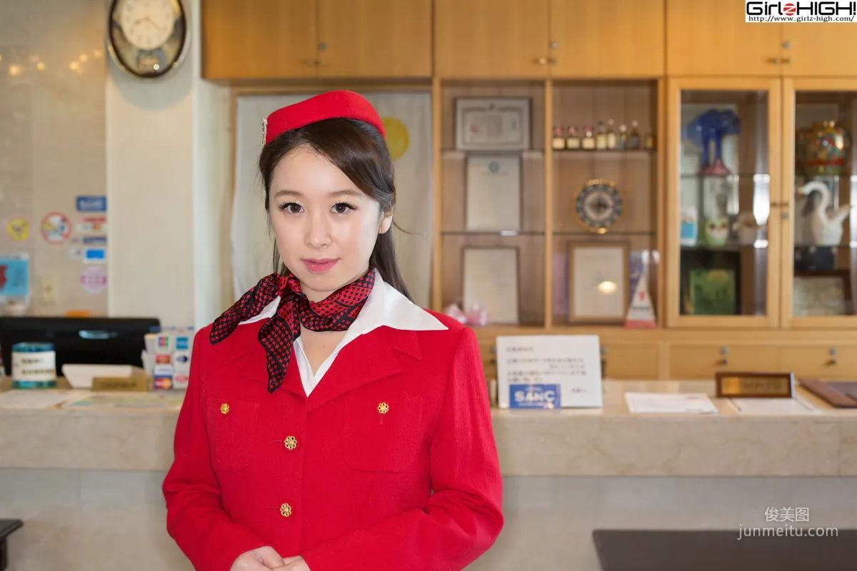 [Girlz-High] 八木沢莉央 - 极品空姐！ - buno_036_003 写真集