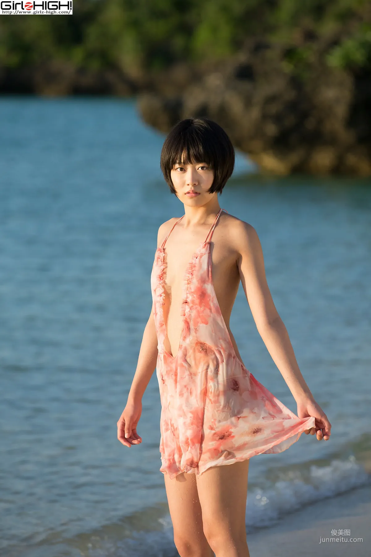 [Girlz-High] Koharu Nishino 西野小春 - 海边镂空少女 - bkoh_004_003 写真集