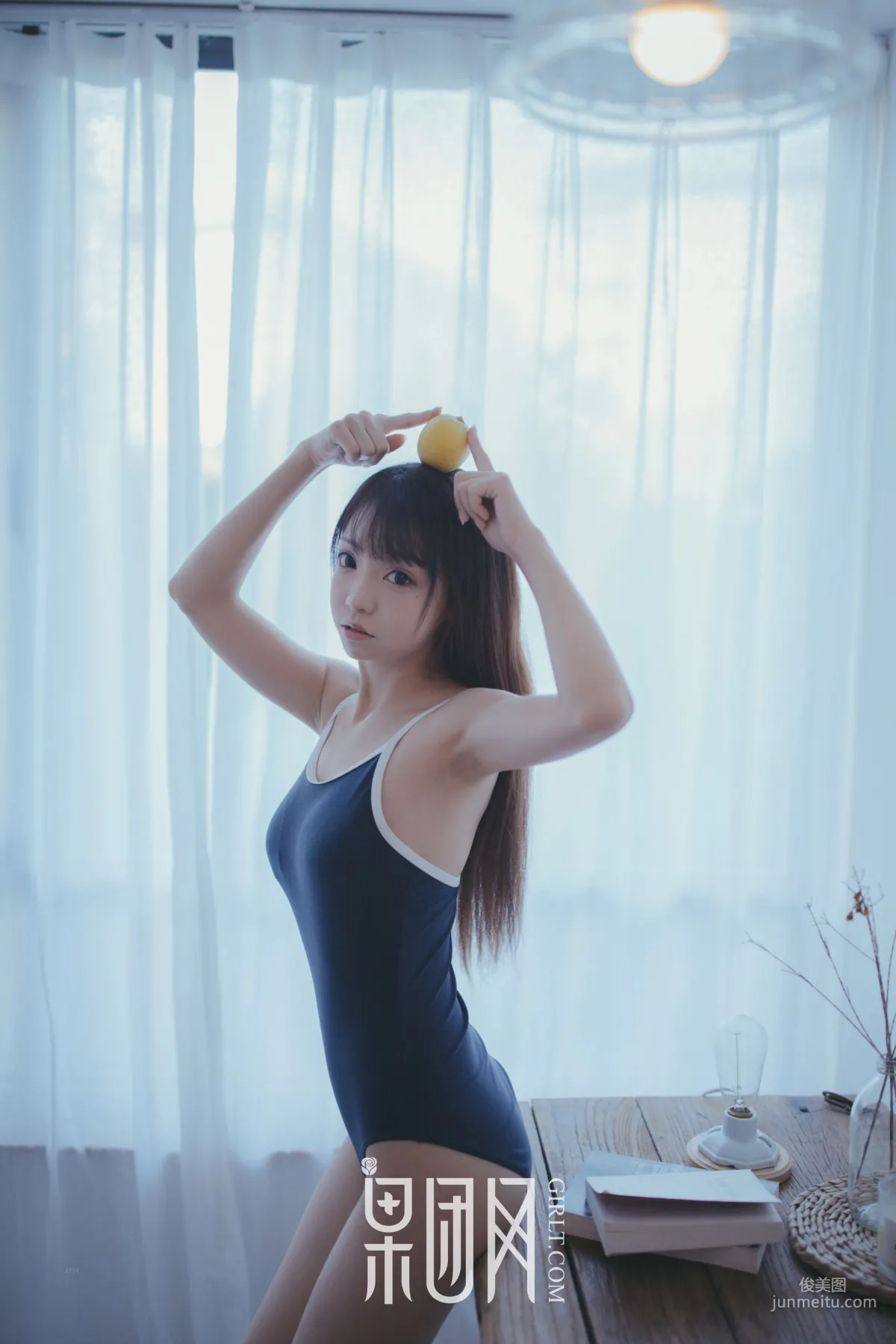 水花花不是水哗哗《邻家小妹陪你吃早餐！》 [果团Girlt]熊川纪信 No.028 写真集