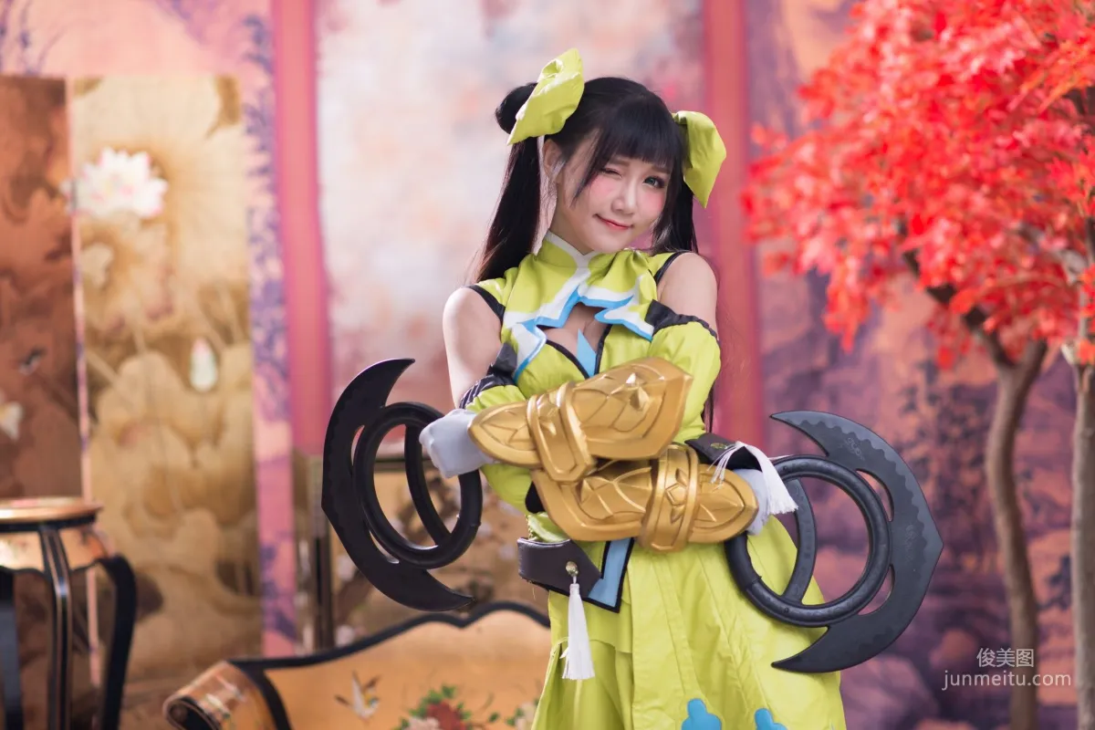 [台湾正妹] 乔乔儿《琴棚孙尚香 白丝》写真集
