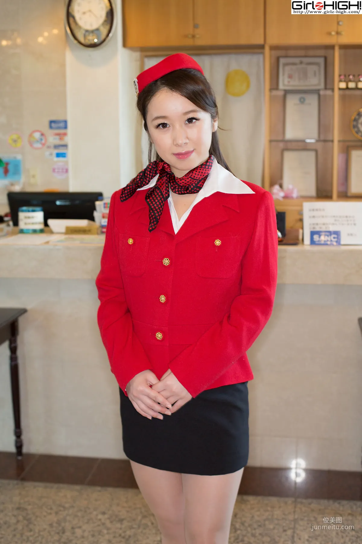 [Girlz-High] 八木沢莉央 - 极品空姐！ - buno_036_003 写真集