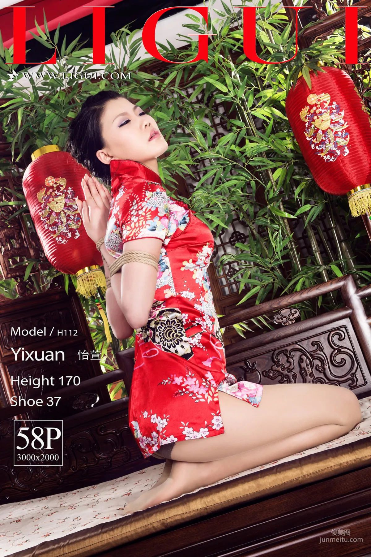 腿模怡萱《旗袍绳艺》 [丽柜Ligui] 经典回顾 写真集