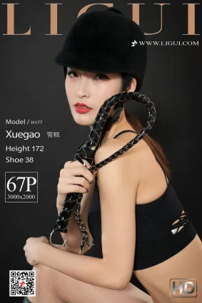 腿模雪糕《长靴皮衣女郎》 [丽柜Ligui] 网络丽人 写真集