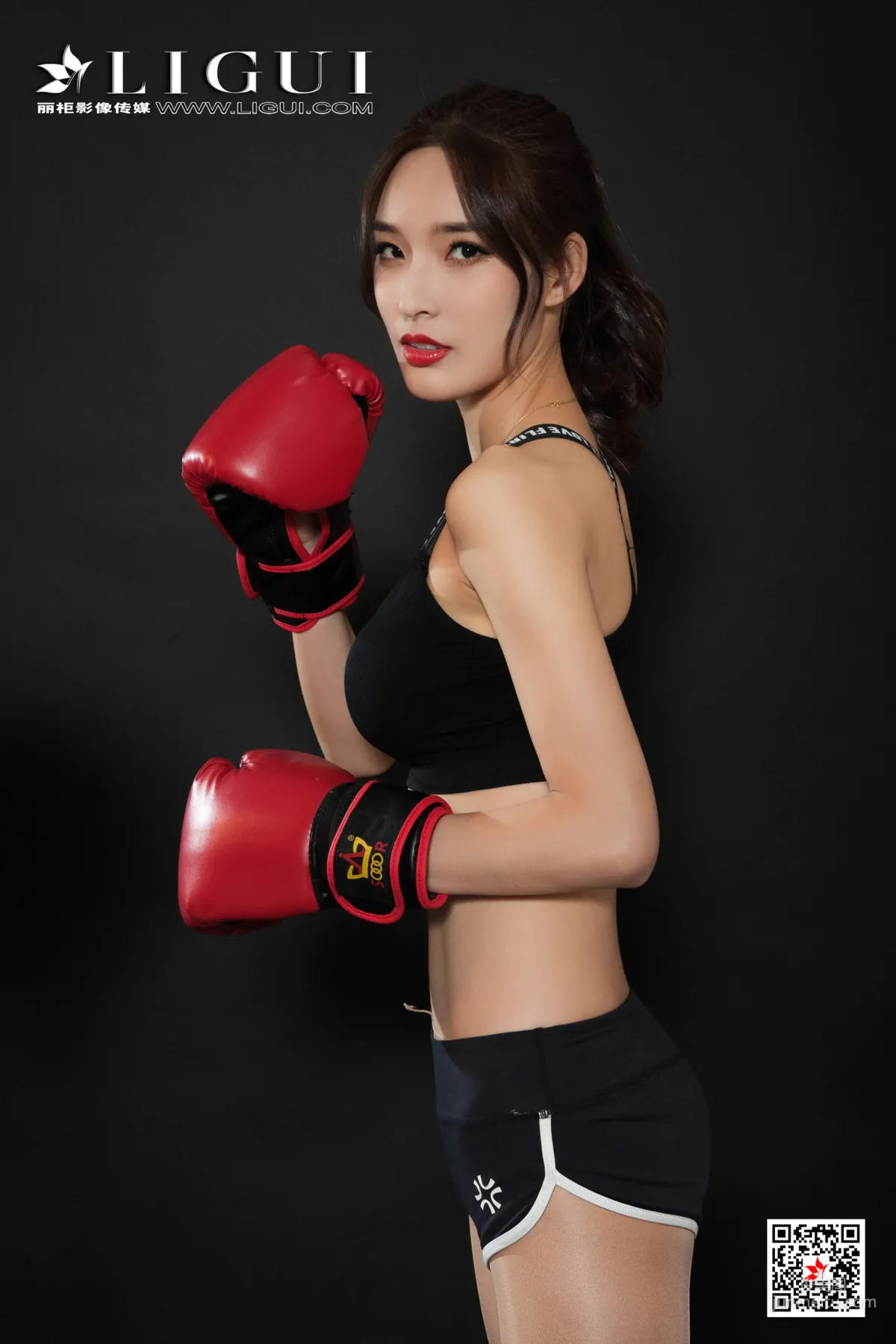 腿模雪糕《拳击丝足少女》 [丽柜Ligui] 网络丽人 写真集