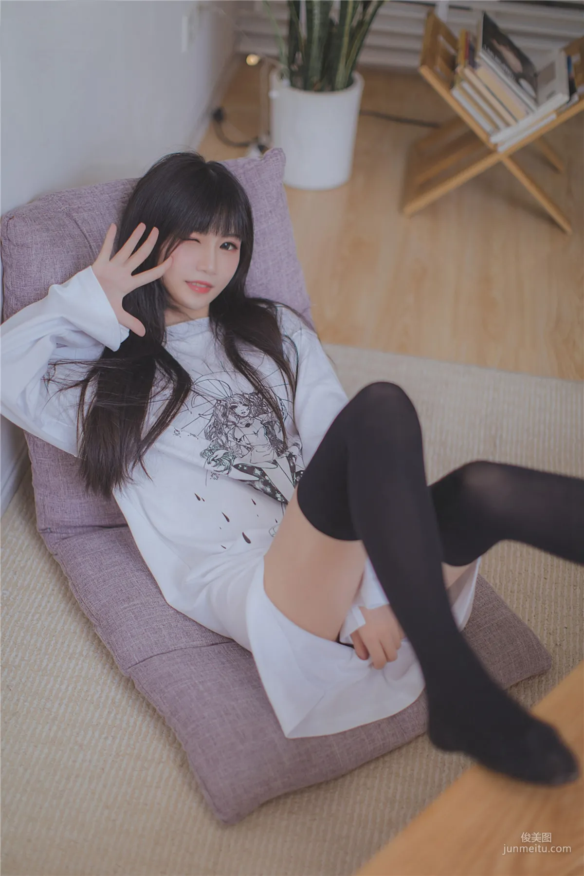 [风之领域] NO.079 长发的黑丝学妹 写真集