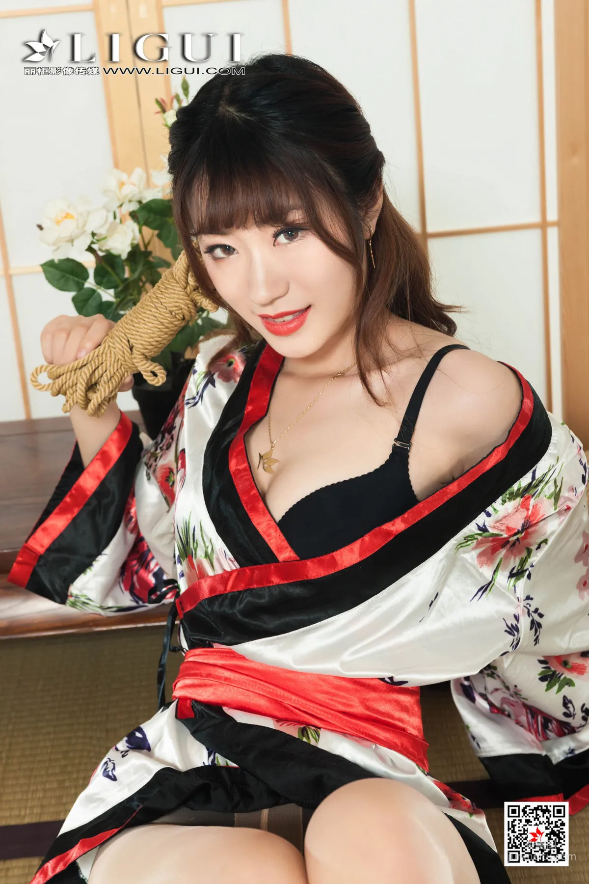 模特安娜《和服绳艺》 [丽柜美束Ligui] 美腿丝足写真集