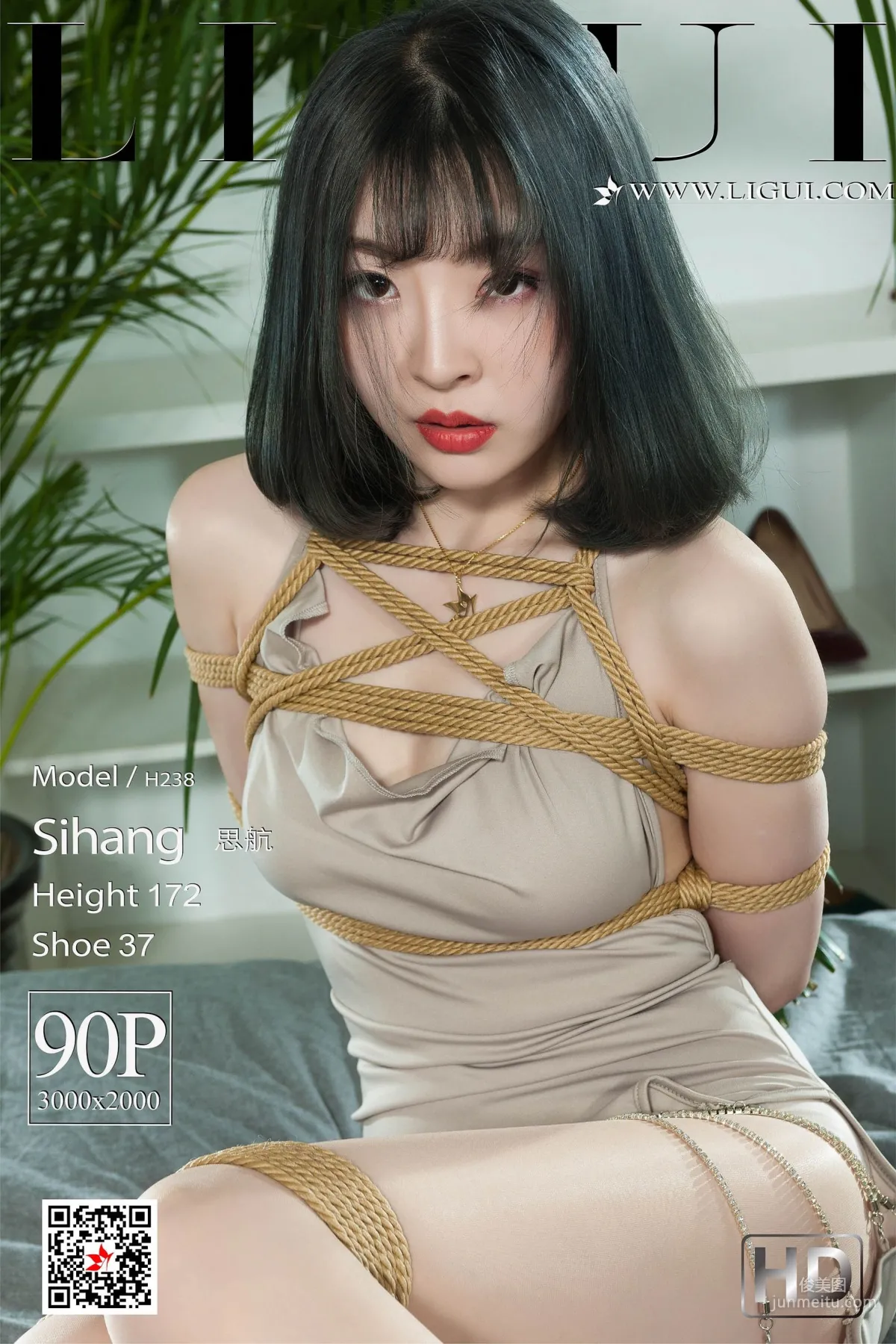 思航《肉丝绳艺捆绑》 [丽柜美束Ligui] 网络丽人 写真集