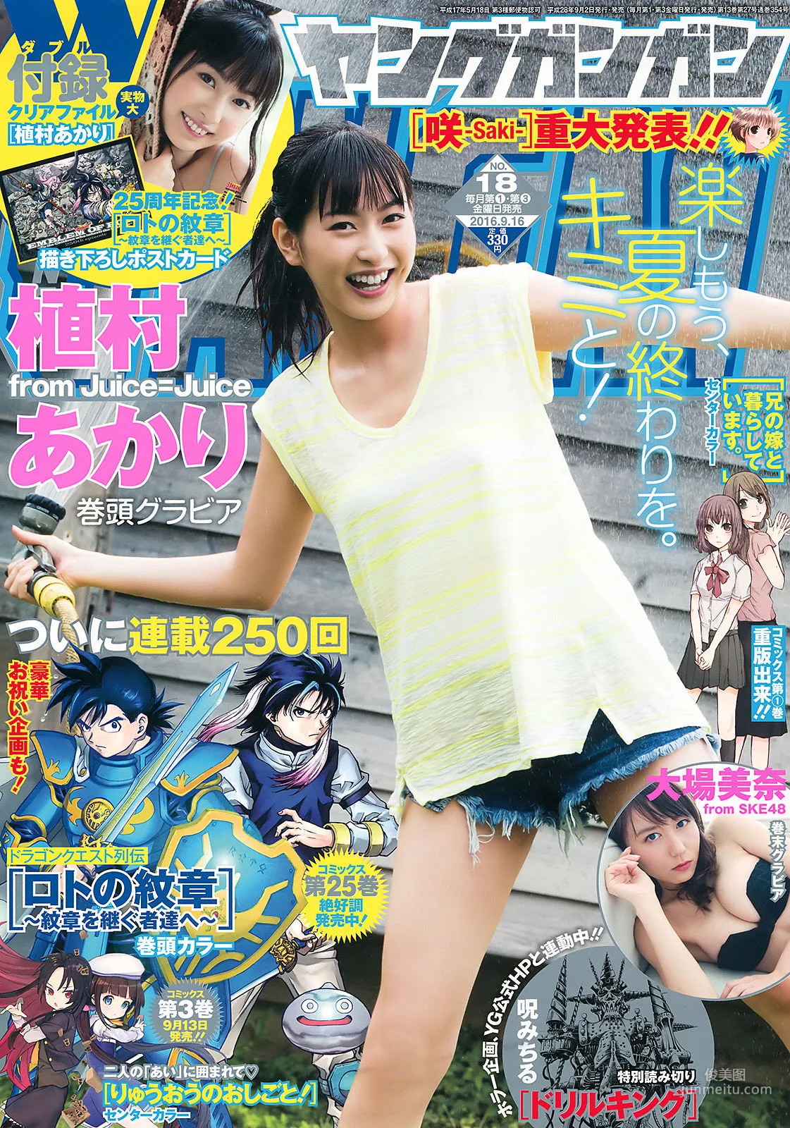 [Young Gangan] 植村あかり 大場美奈 2016年No.18 写真杂志