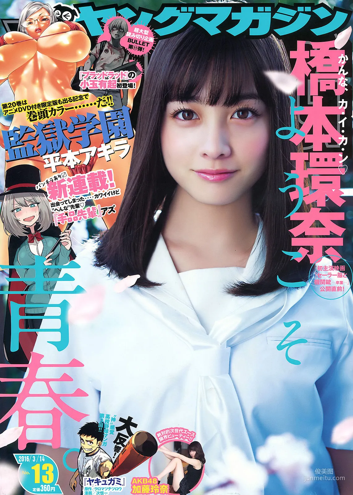 [Young Magazine] 橋本環奈 加藤玲奈 2016年No.13 写真杂志