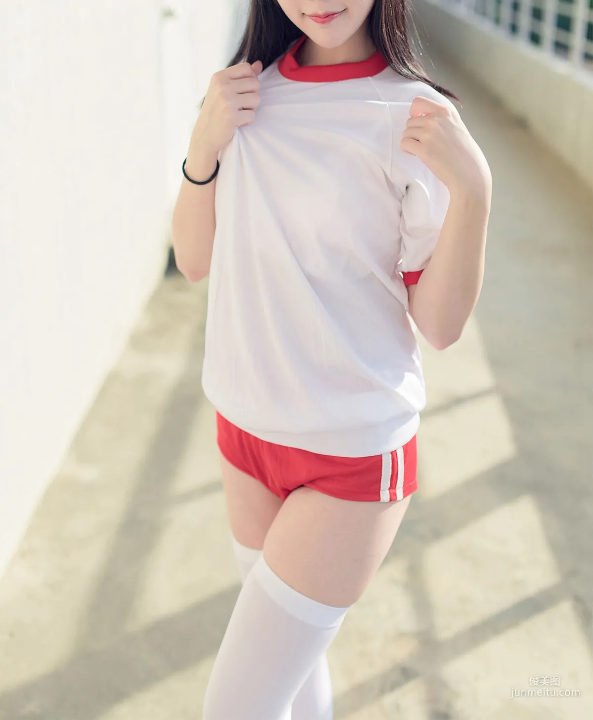 [风之领域] NO.112 运动场上的白丝体操服少女 写真集