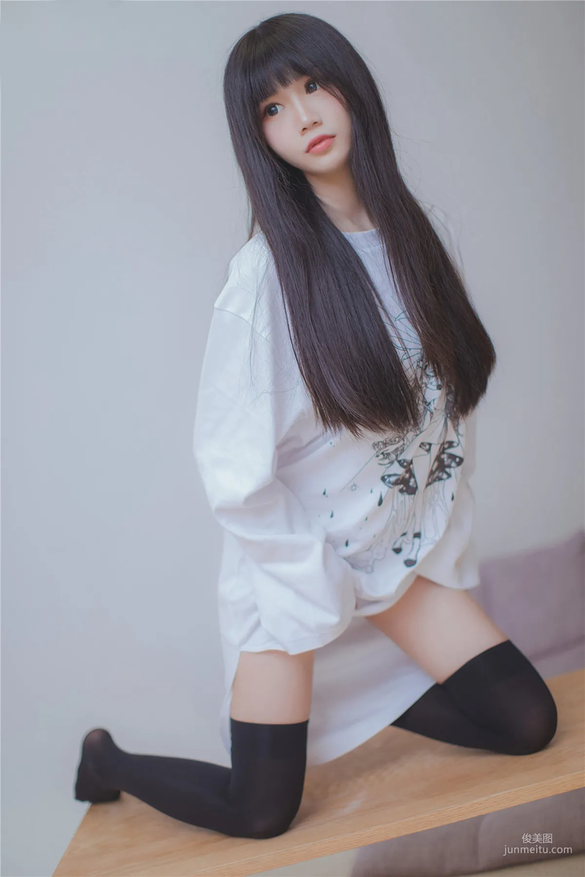 [风之领域] NO.079 长发的黑丝学妹 写真集