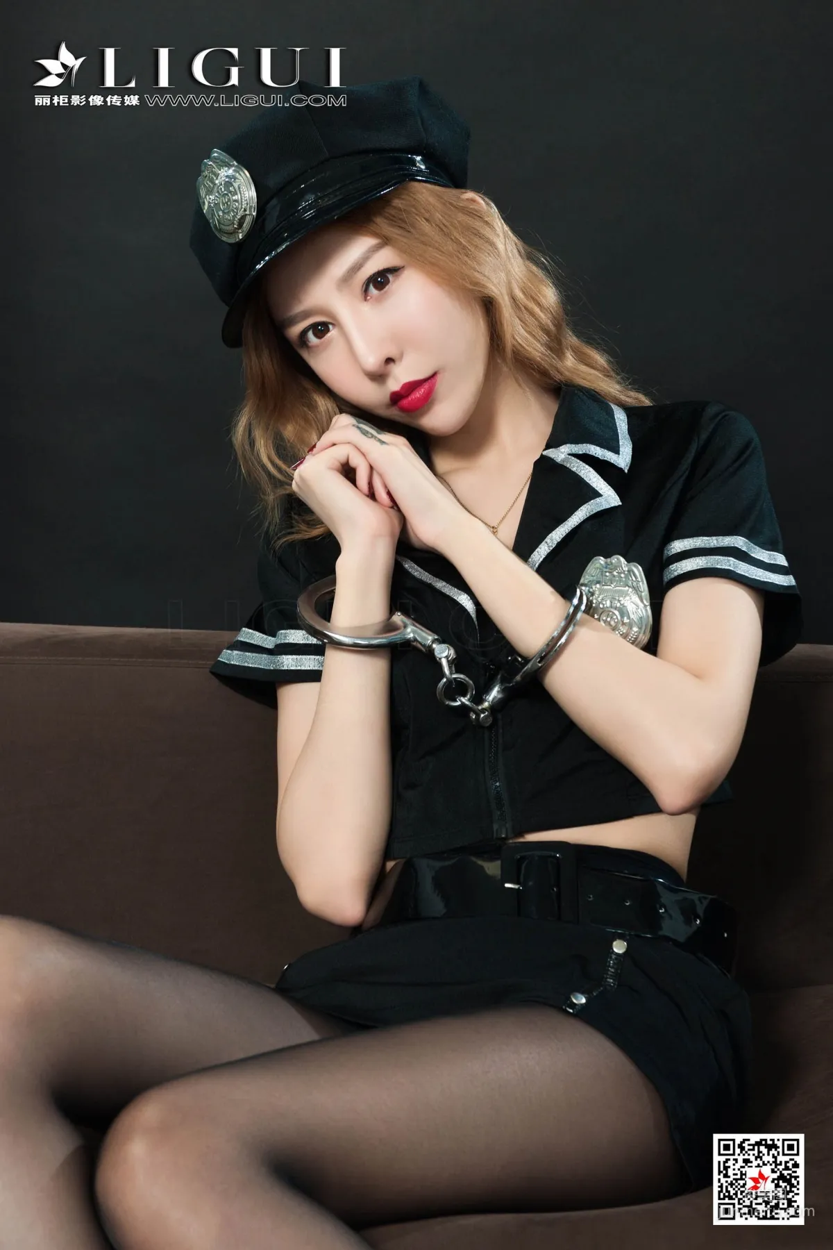 兔子《黑丝女警镣铐》 [丽柜LIGUI] 网络丽人 写真集